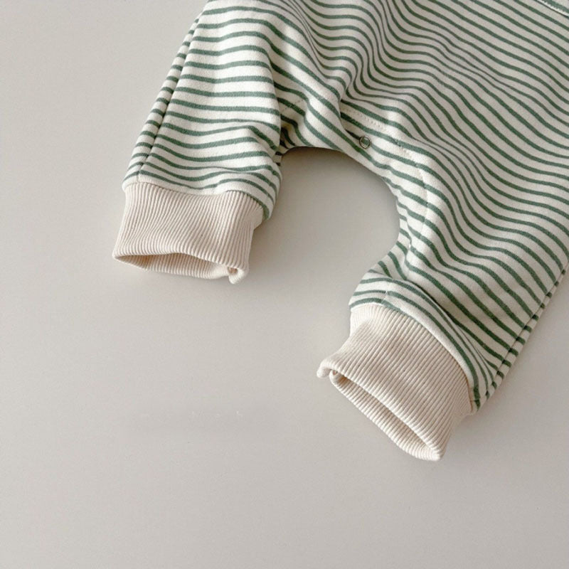 Baby Cotton Romper Casual Striped Jumpsuit